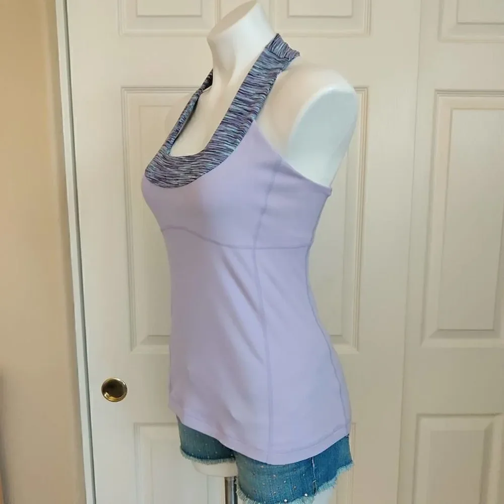 Lululemon Scoop Neck Tank sz 8 lavender